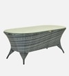 Paris 3+1+1 Seater Wicker Sofa Set in Dual Tone Grey Colour