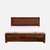 Devora Hydraulic Solid Wood Bed King Size in Provincial Teak Finish