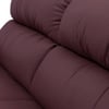 Thiene 1 Seater Leather Sofa in Wine Colour