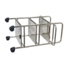 Metalsmith Metal Three Tier Serving Trolley Silver Finish Style 2