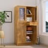Hexa Engineered Wood Bookshelf Multipurpose Storage Rack in Giant Wood and Frosty White Colour