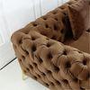 Norman Fabric Sofa - Brown