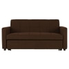 Medas 3 Pull Out Sofa Cum Bed In Brown Colour