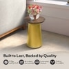 Rostrum Solid Wood Side Table in Glossy Finish