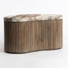 Norweg Solid Wood Coffee Table In Dark Walnut Finish