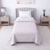 Lavender And White Floral Cotton 400 Tc Reversible Single Bed Dohar 240 X160 Cm