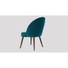 Toled Fabric Accent Chair in Teal Blue Colour