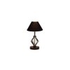 Makenna Black cotton Table lamp with Iron Base