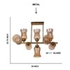Devansh Gold Wall Mounted Lamp With Black Cotton Shade