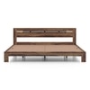Amal Solid Wood King Size Bed In Teak Finish