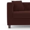 Windsor Premium 1 Seater Fabric Sofa in Deep Crimson Velvet Colour