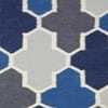 Imperial Knots Grey Trellis Hand Woven Dhurrie 4x6 Feet