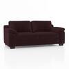 Esquel Premium 3 Seater Fabric Sofa in Deep Plum Velvet Colour