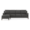 Abbey Sectional Sofa (Colour : Steel, Cushion : Hard, Seater : Left Aligned 3 Seater + Left Aligned Chaise)
