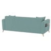 Daraco Velvet L shape 5 Seater Sofa in Touquise Color