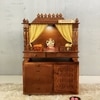 D'Dass Copper Sheesham and Mdf  Wall Hanging Wooden Temple For Pooja