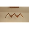 ZigZag 36 Brown Wooden LED Hanging Lamp