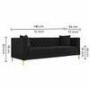 Haruko Fabric Sofa - Black