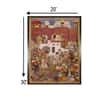 Abu Hasan Emperor Jahangir Jharoka Window Agra Fort Aga Canvas Wall Prints Set of 1 Multicolor Matte