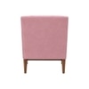 Claudia Boucle Fabric Arm Chair in Pink Colour
