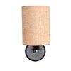 Devansh Metal Electric Wall Light in Beige Colour with Beige Shade Count of 1 Light