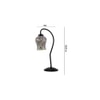 Multicolor Mosaic Glass Curvy Table lamp with Iron Base (EN27)