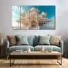 The Castle Decor Ram Mandir Wall Painting Wooden Framed 27x48 Inch (Style 6)