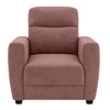 Alvaro Velvet 1 Seater Sofa Pink Color