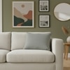 Transfer Knit Euro Sham Cushion Cover  Light Grey 24X24  Inches
