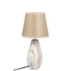 Marble Print Table Lamp Beige Sophisticated Design