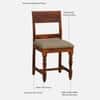 Rangrez Sheesham Wood 6 Seater Dining Set in Honey Oak Finish with Cushioned Bench