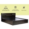Adikia Engineered Wood King  Size Bed With Drawer Storage (Melamine Finish)