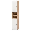 Lofty Tall Wardrobe with Striped Design for Bedroom Storage & Organization