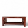 Blairs Sheesham Wood Accent Rectangle Coffee Table In Honey Finish