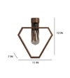 Hexad Brown Solid Wood Wall Lights