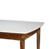 Dado Solid Wood Dining Table with Six Chairs in White Colour
