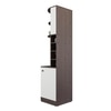 Bravo Bar Cabinet in Choco Walnut Finish