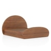 Sora Solid Wood King Size Bed With Hydraulic Storage in Amber Walnut Finish