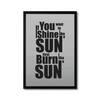 The Castle Decor Shine Like A Sun Motivational Wall Art 8x12 Inch