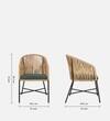 Terrace Comfort Chair In Black Finish