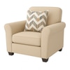 Sehran 1 Seater Sofa In Fabric Cream Color