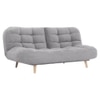 Bonnes 3 Seater Fold Out Sofa cum Bed  in Grey Colour