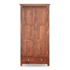 Fidora Solid Wood 2 Door Wardrobe in Honey Finish