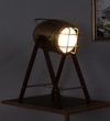 Mirabelle Study Lamp in Brass Antique Shade