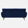 Faro Velvet 3 Seater Sofa in Navy Blue Colour
