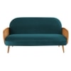 Holden Fabric Sofa (Teal Blue)