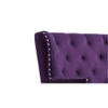 Brogen Fabric Accent Chair in Purple Colour