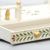 D'Dass White Mdf and Sheesham Wooden Temple For Pooja