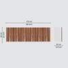 6 Doors Modular Wall Mounted Kitchen Cabinet With Adjustable Shelf In Aisan Walnut Finish
