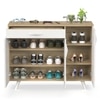 Bluewud Kaspen Engineered Wood Shoe Racks In European Oak & White Finish